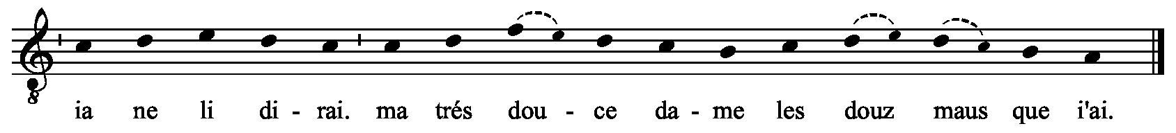 Refrain musical notation
